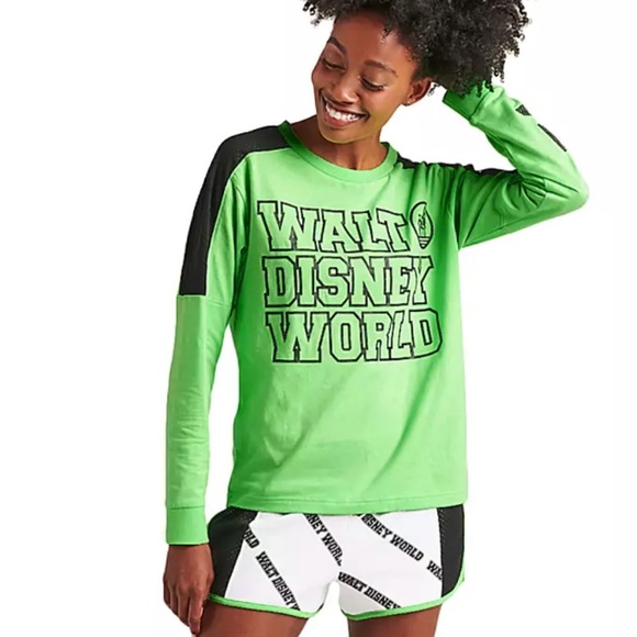 Lime Green Disney World Long-Sleeve Shirt with Mesh - “I Was There” Capsule - Picture 2 of 11